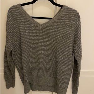 Grey Wool Vince sweater v neck